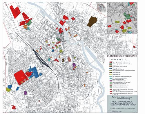 2013. aasta maikuus võttis Tartu linna volikogu vastu teemaplaneeringu „Tartu linna ülikoolide, rakenduskõrgkoolide ja Tartu Ülikooli Kliinikumi ruumiline areng”, mille on koostanud Pille Metspalu ja Indrek Ranniku ning Hele Luigujõe Tartu linnaplaneerimise ja maakorralduse osakonna planeeringuteenistusest. 