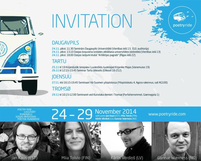 Poetry Ride invitation