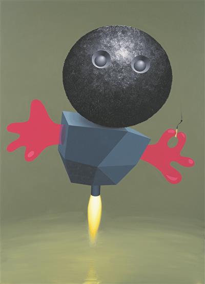 Kaido Ole. Lendav värdjas. Akrüül, 2014. 