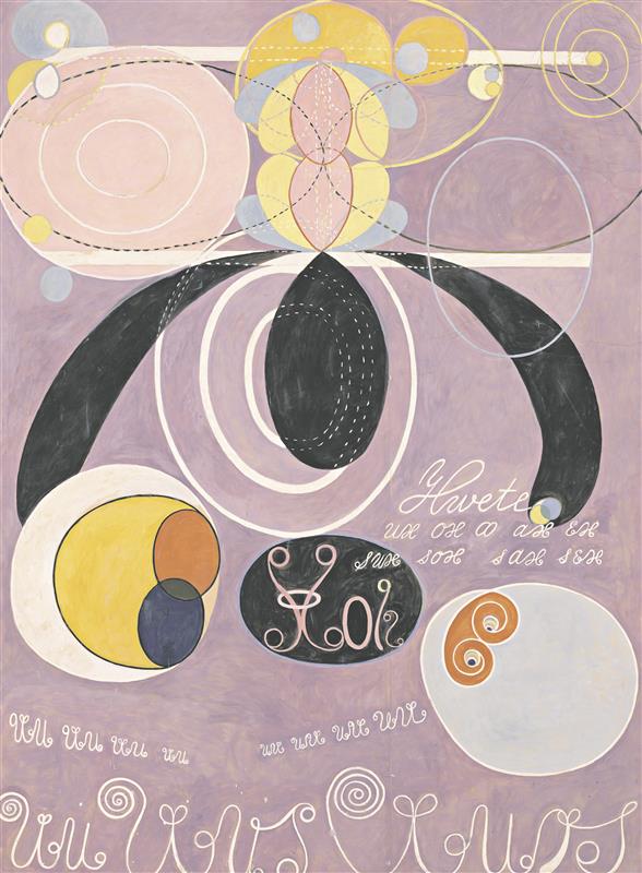 Hilma af Klint. Kümme suurimat. Nr 6. Täisiga. Grupp IV. 1907, tempera.  Stiftelsen Hilma af Klints Verk. 