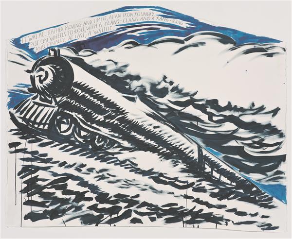 Raymond Pettibon. Nimeta (See kõik oli ...). 2012, tušš ja akrüül paberil.  David Zwirneri (New York / London) ja  Regen Projects (Los Angeles) loal.  