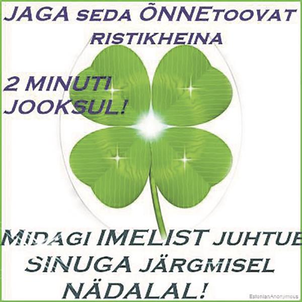 Mida k&otilde;nelevad Facebooki ahelpostitused &uuml;he ear&uuml;hma kohta