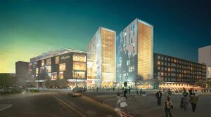 Rävala galerii sarnast hoonet pole varem ehitatud: maa all on kolm korrust, maa peal neli korrust kaubanduskeskust, selle peal bürooruumid.