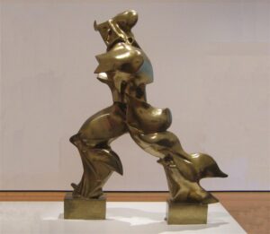 Umberto Boccioni. Jätkuvuse unikaalsed vormid ruumis. Pronks, 1913. 