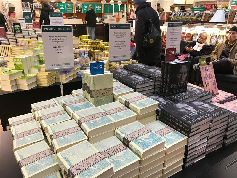 Soomes jagati juubeliaasta Finlandia kirjandusauhindu