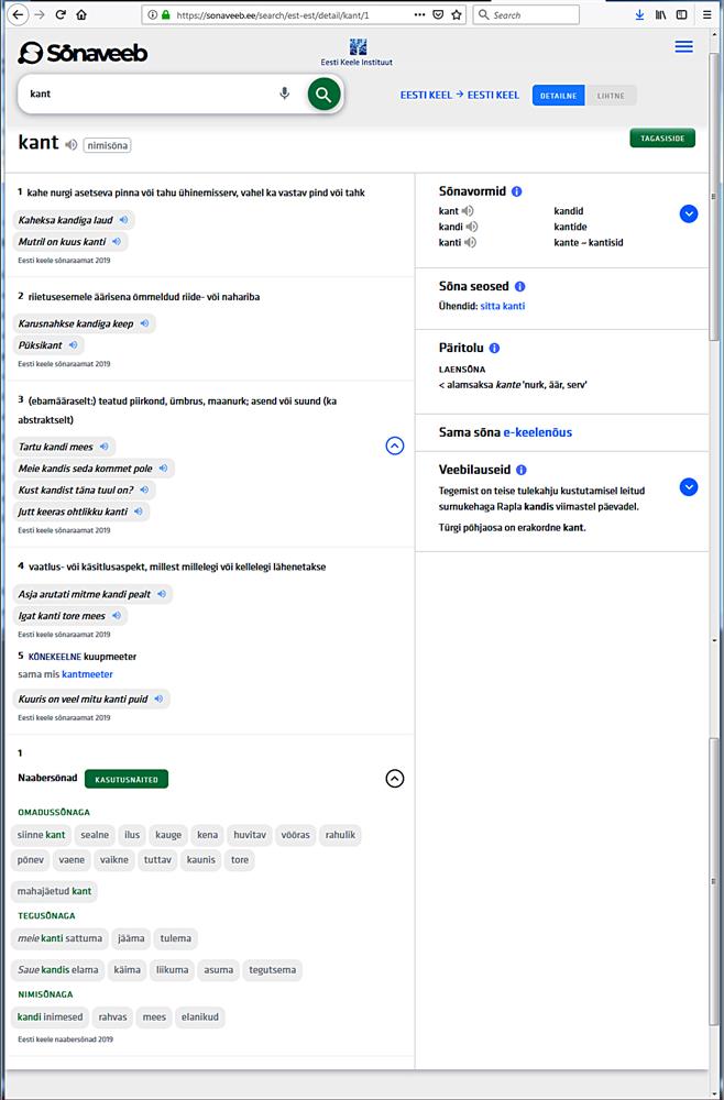 Sõnaveeb – EKI uus sõnastikuportaal