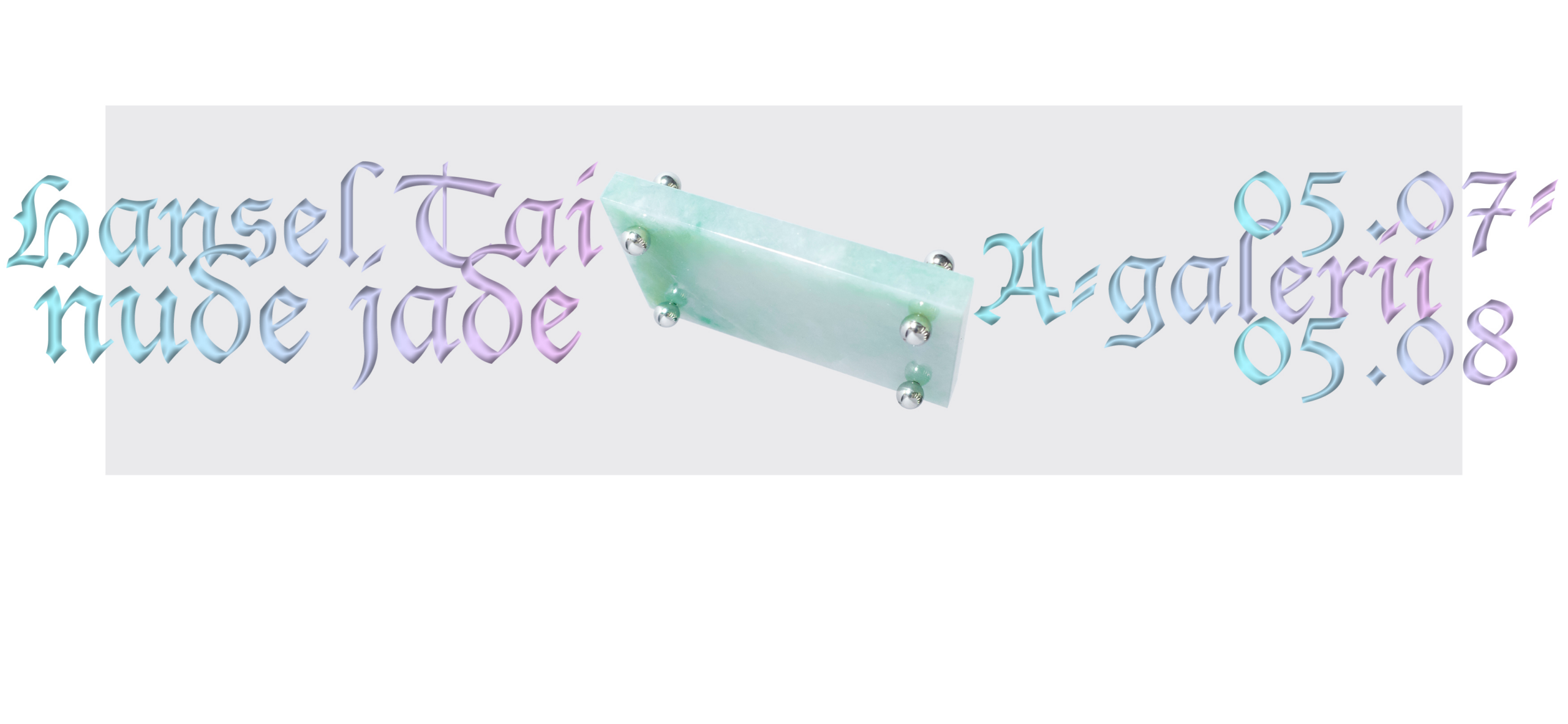 Hansel Tai näitus alates 5. juulist A-galerii Seifis