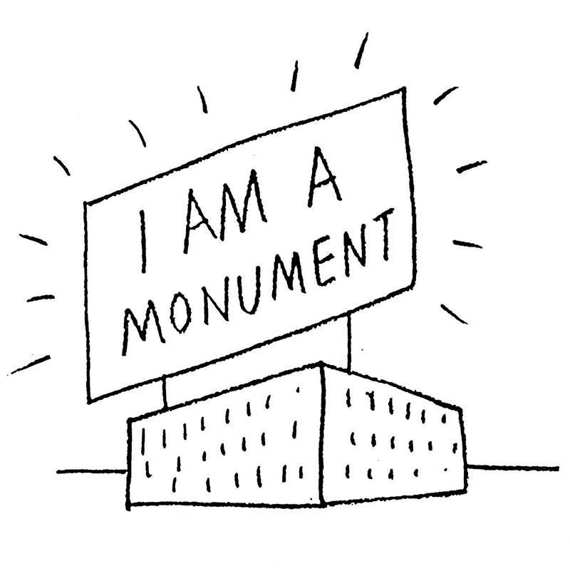 M&uuml;&uuml;r monumendi juures  &ndash; &bdquo;Ma olen monument. Ma olen inimene.&ldquo;