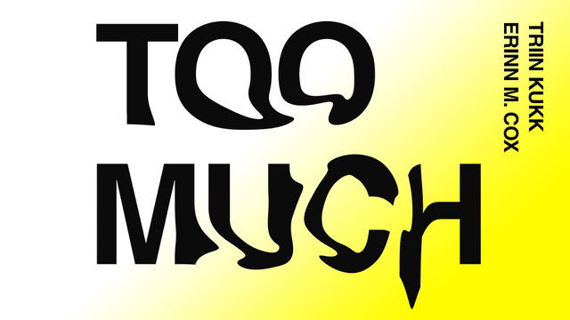 Uus näitus A-galerii SEIFIS: Triin Kukk, Erinn M. Cox  “TOO MUCH / LIIGA PALJU”