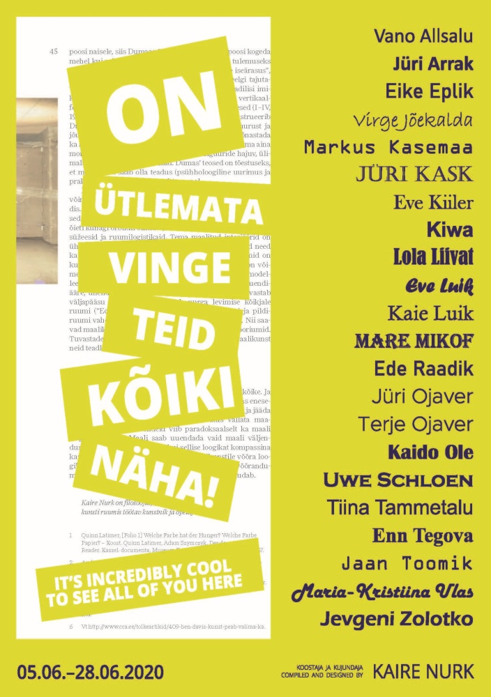 Kogukonnanäitus Tartu Kunstimajas