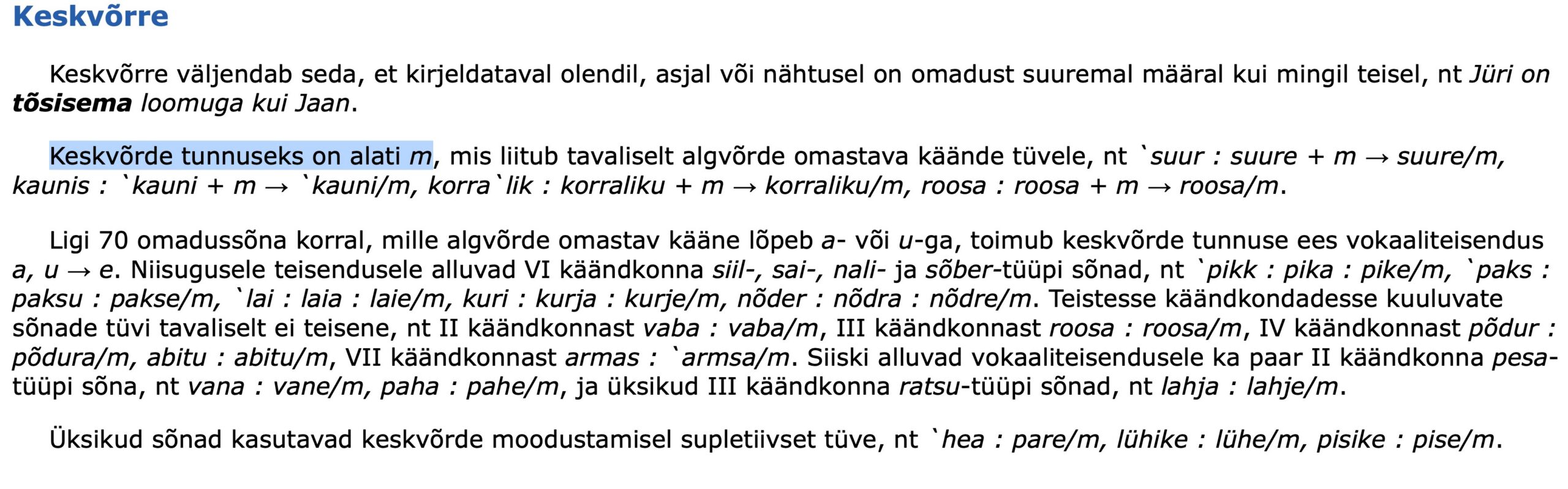 Inglisp&auml;rase grammatika pealetung