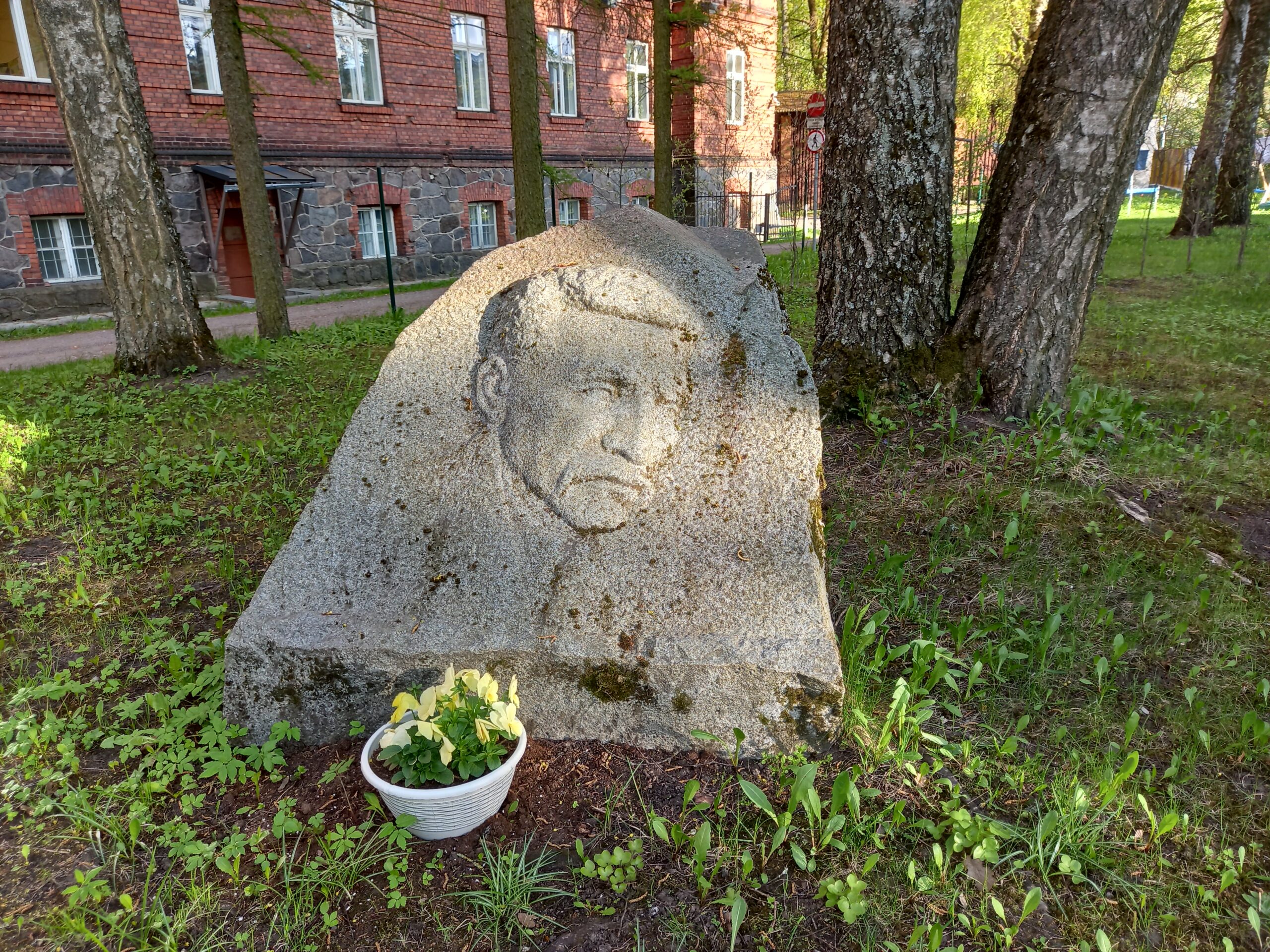 Haruldaselt stiilne hallist graniidist monument
