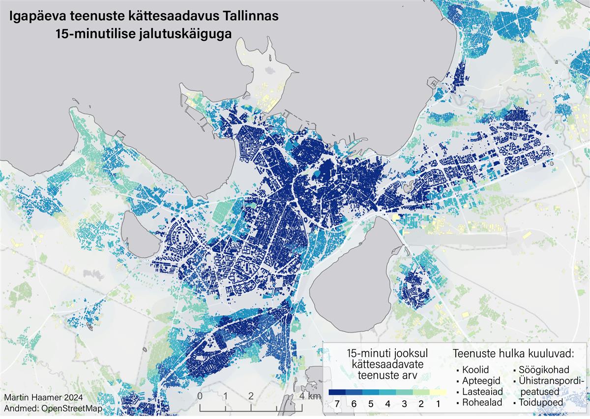 15 minuti linna potentsiaal