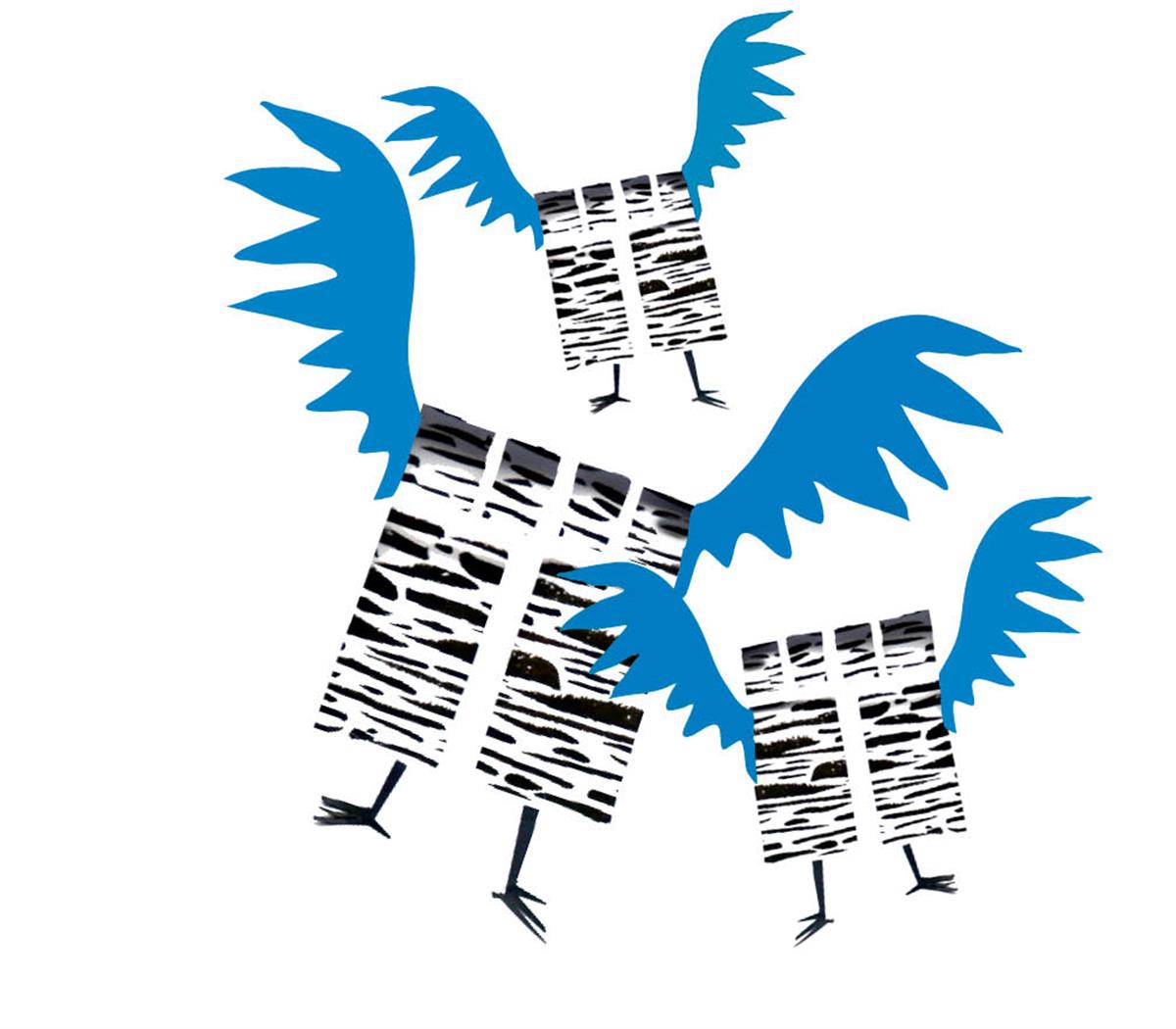 Taevast sajab aknaid