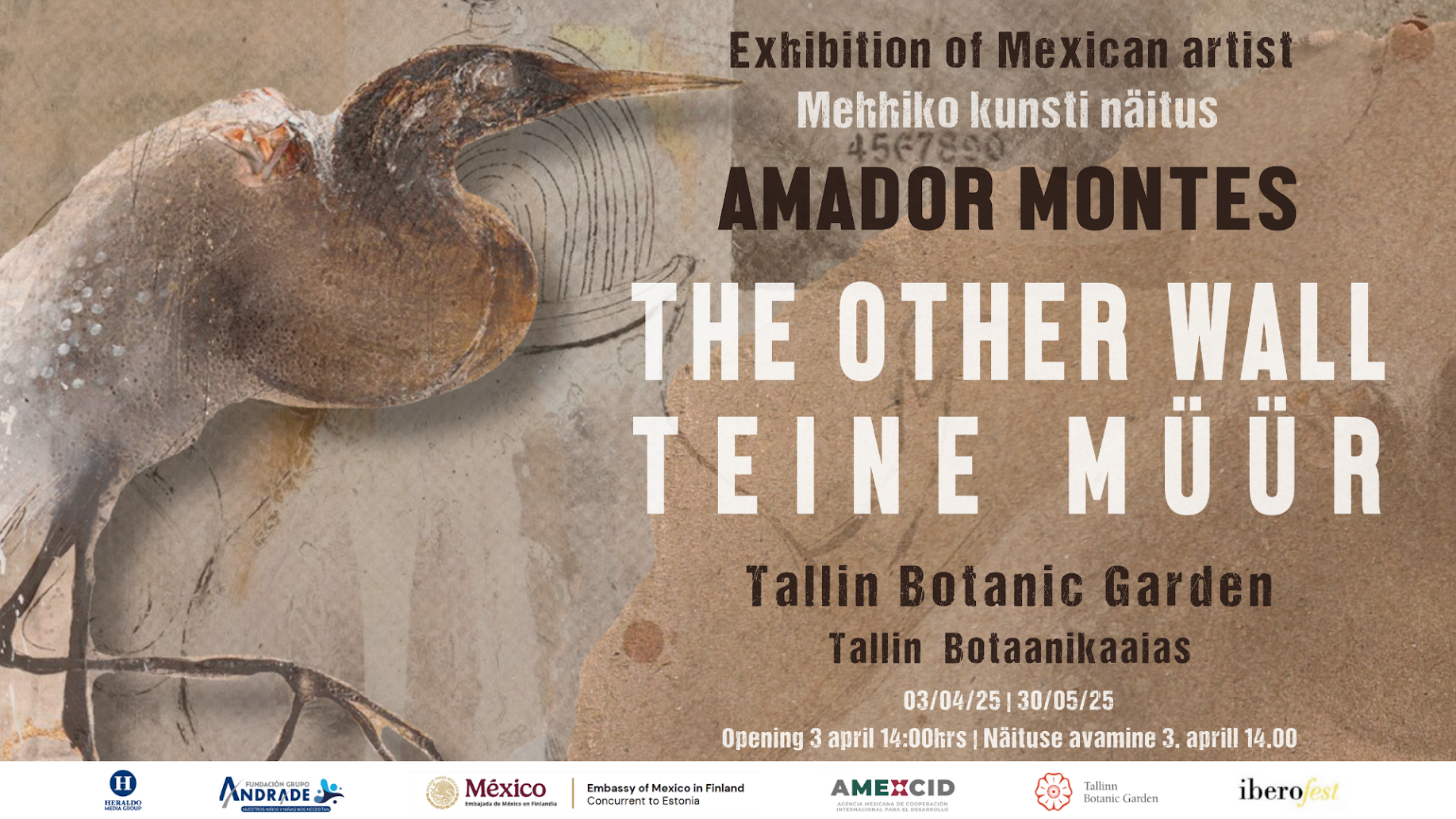 Mehhiko kunstniku Amador Montese näitus Tallinna Botaanikaaias